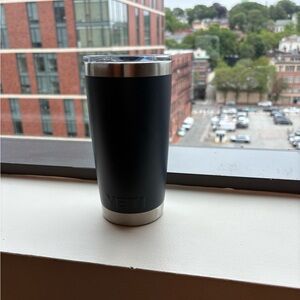 YETI Black and Silver Travel Mug